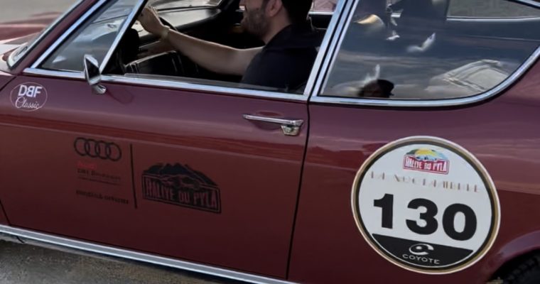 Arrivée au Château LAROQUE de La NOCTAMBULE organisée par le Rallye du Pyla